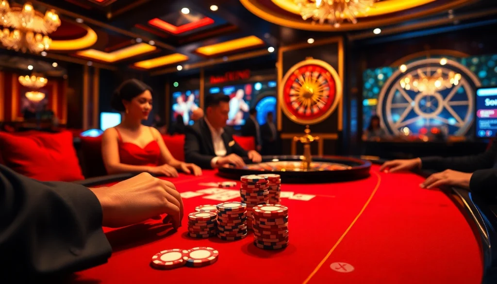 Experience luxury in Ho Chi Minh City with a winning atmosphere at the casino, featuring poker tables and massage relaxation zones.